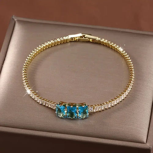 Square Tennis Bracelet