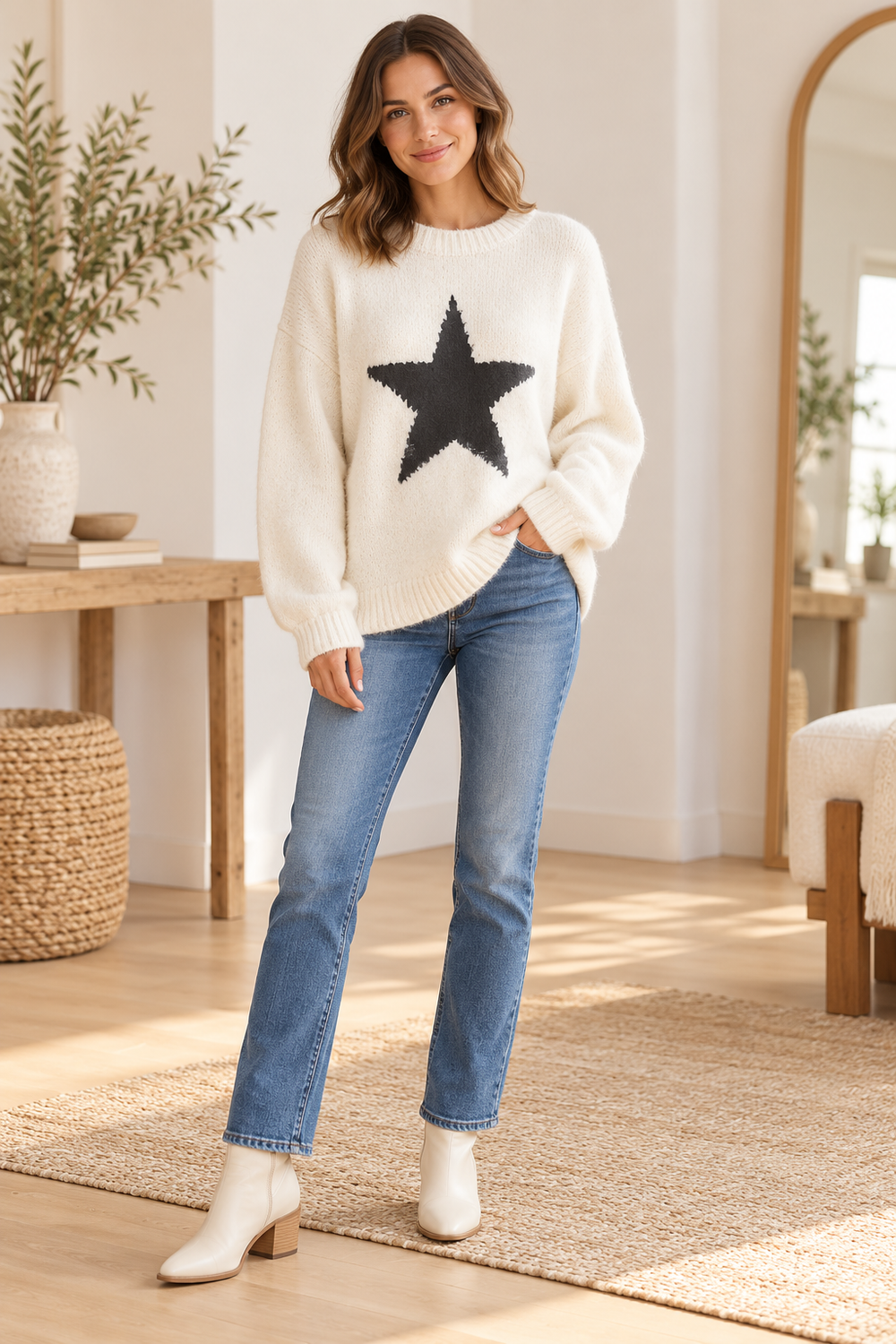 Star Tweed Sweater – Jones Burch