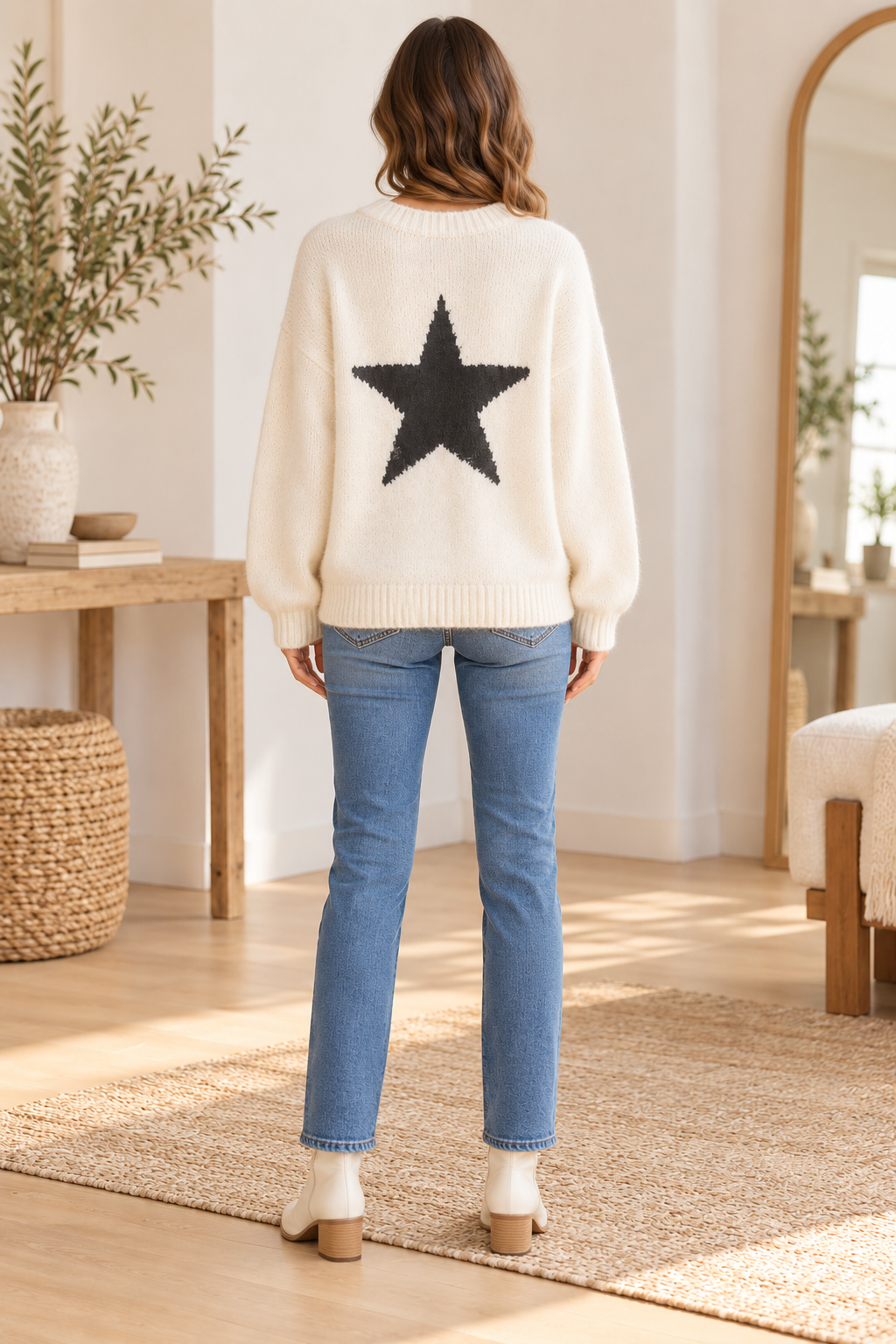 Star Tweed Sweater