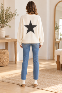 Star Tweed Sweater