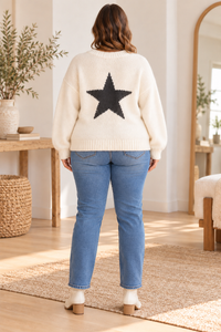 Star Tweed Sweater