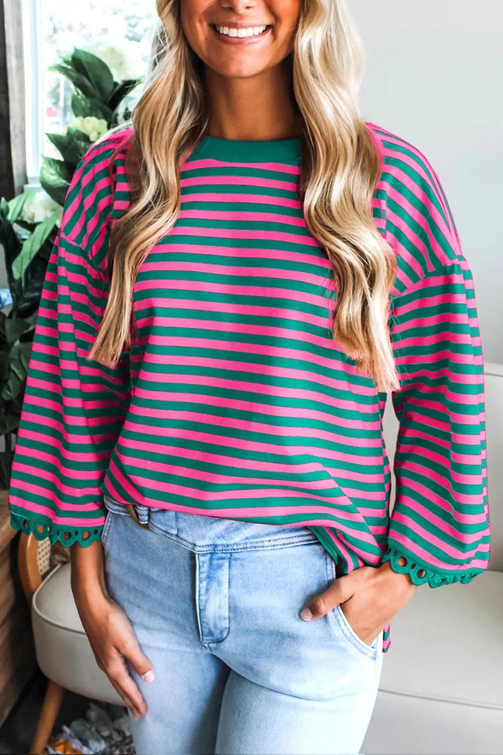 Story Lace Trim Top