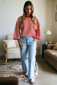 Story Lace Trim Top