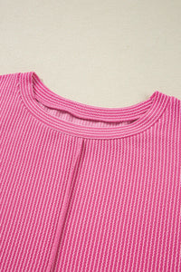 Sullivan Bonbon Spiral Ribbed Top