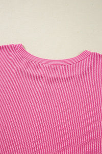 Sullivan Bonbon Spiral Ribbed Top