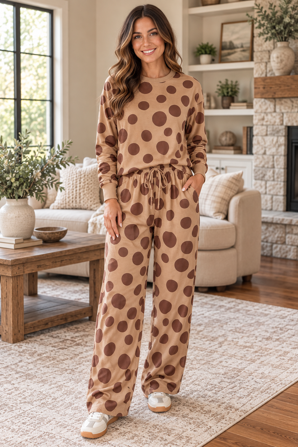 Sunlee Polka Dot Set