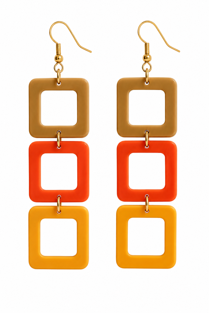 Too Hip to be Square Earrings