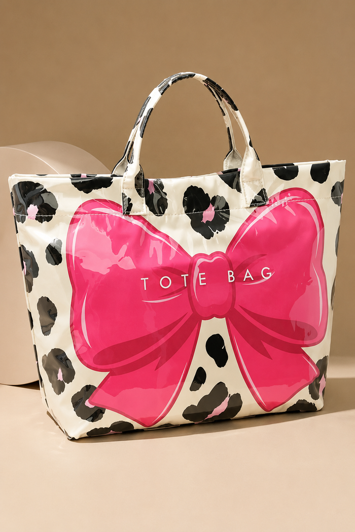 Leopard Bow Tote