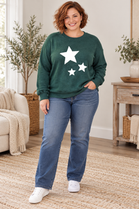 Tri-Star Sweater in Curvy