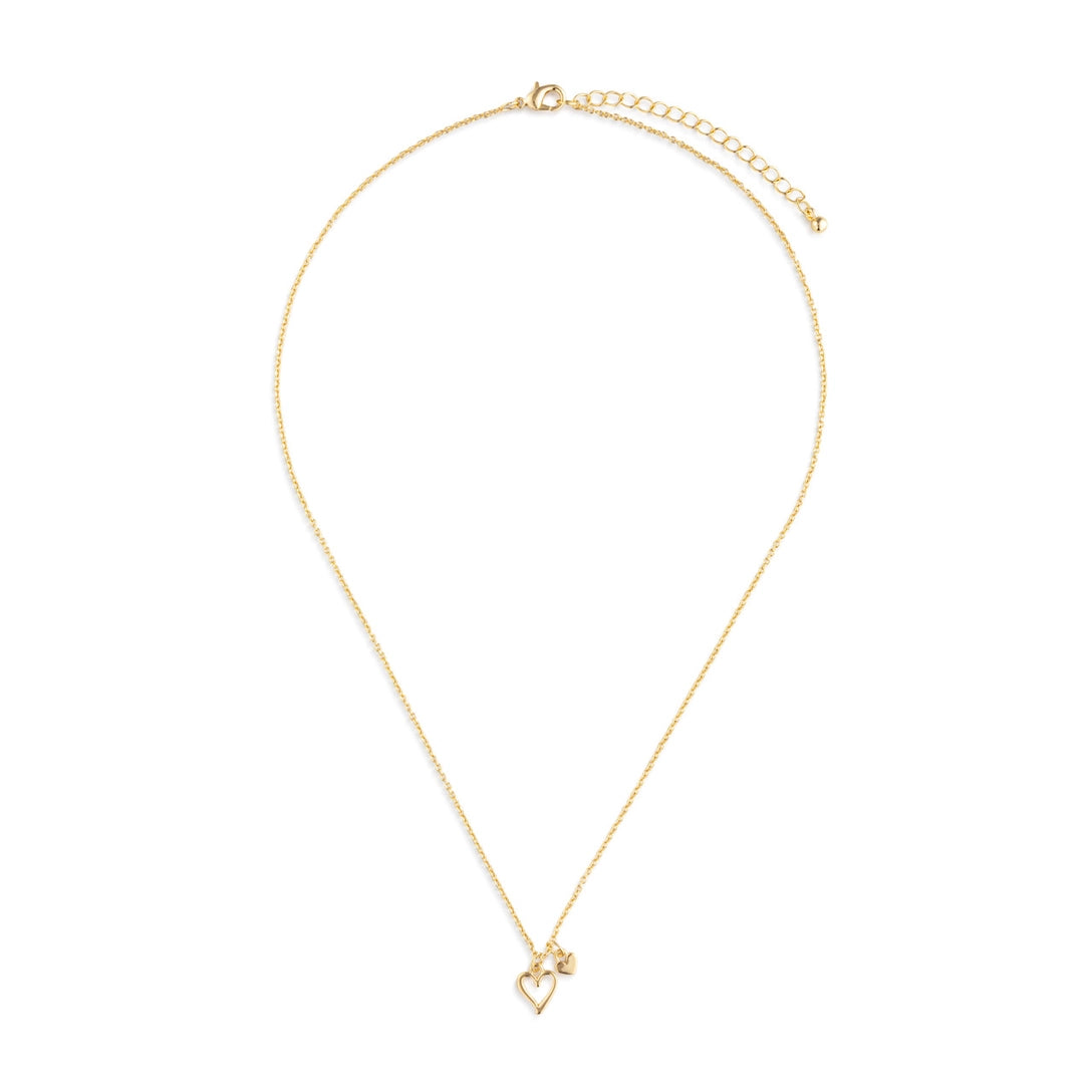 True Friend Floral Card and Gold Hear Necklace
