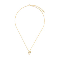 True Friend Floral Card and Gold Hear Necklace