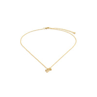 True Friend Floral Card and Gold Hear Necklace