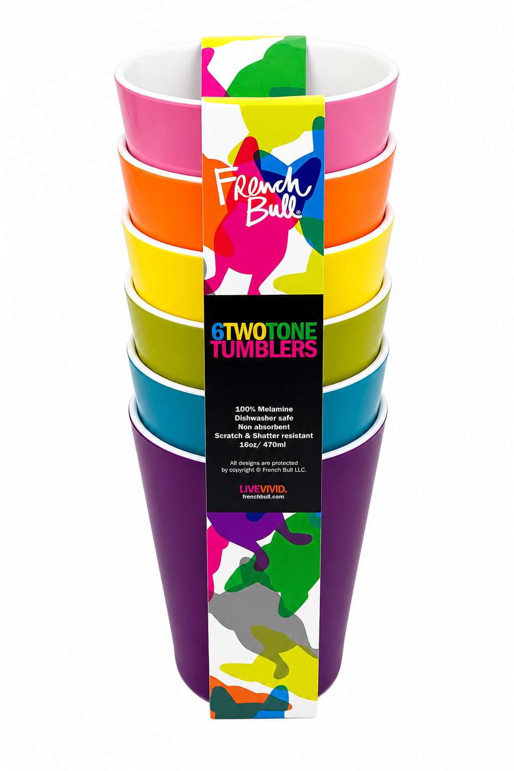 French Bull Rainbow Tumbler Set