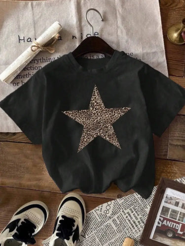 Tyler Leopard Star Tee