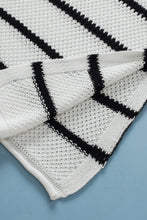 Vera White Stripe Sweater Tee