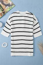 Vera White Stripe Sweater Tee