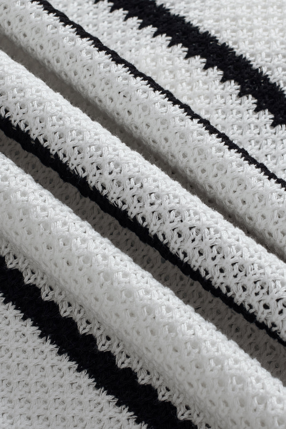Vera White Stripe Sweater Tee