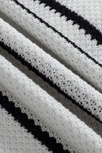 Vera White Stripe Sweater Tee