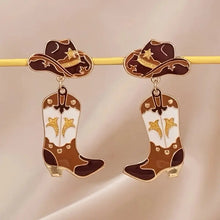 Western Cowboy Hat Earrings