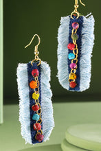 Whitleigh Denim Fringe Earrings
