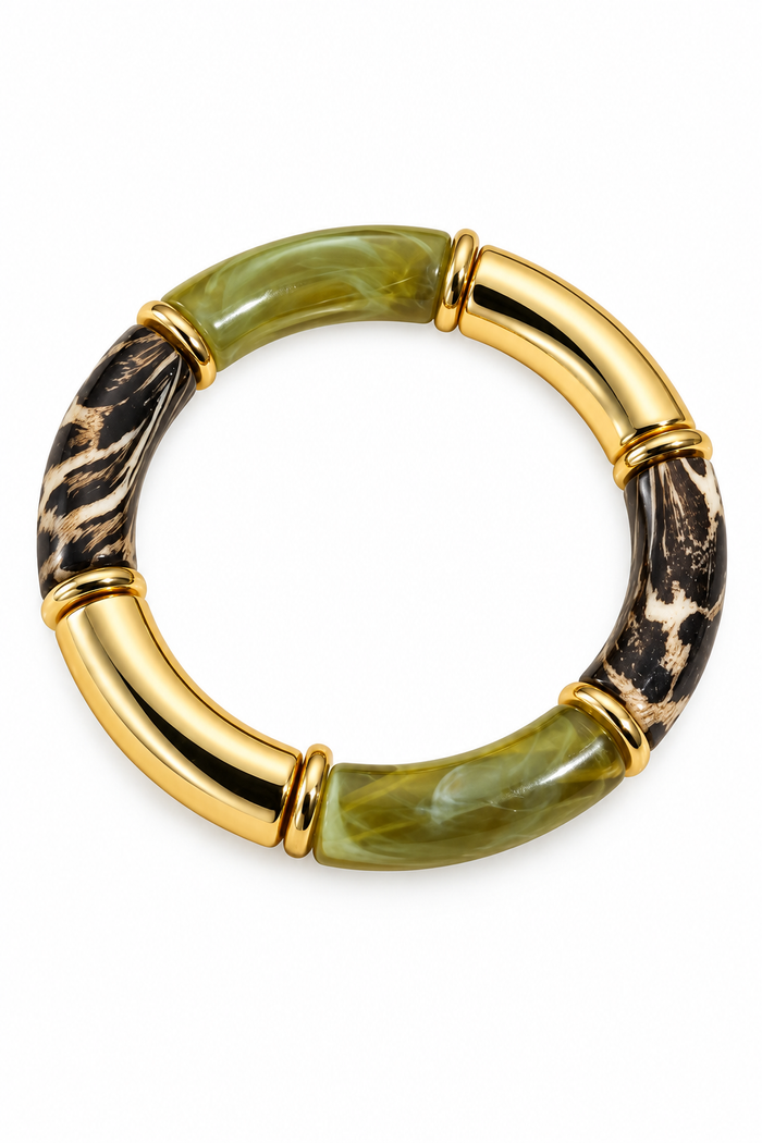 Wild About You Leopard Stretch Bangle