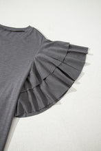 Xyla Ruffled Sleeve Top Curvy