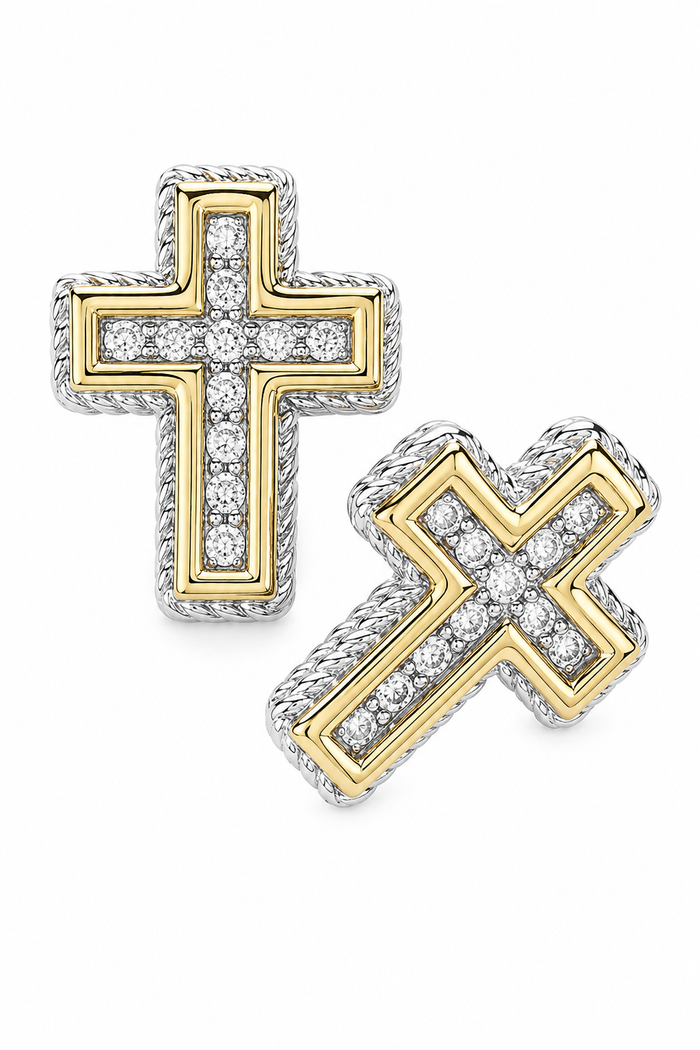 Xoey Cross Stud Earrings