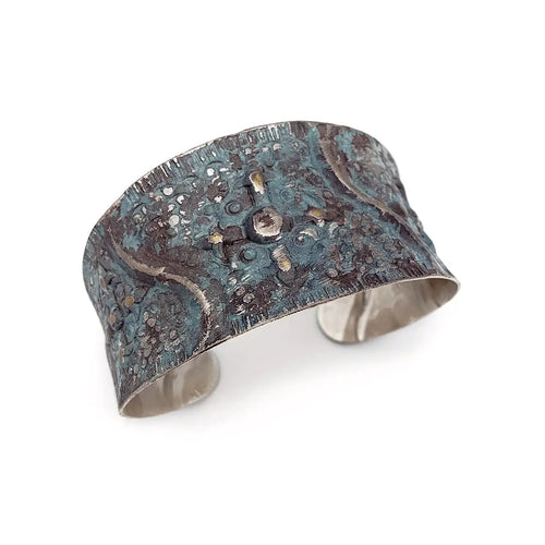 Zehara Silver Patina Bracelet