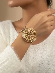 Get To Know Me Spiral Cuff Bracelet