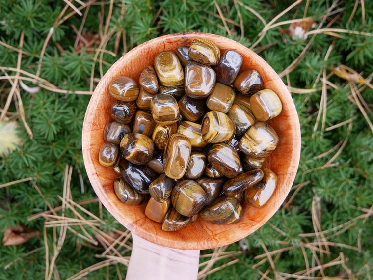 Tigers Eye Tumbled Stone