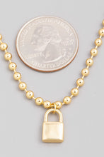 It's All True Beaded Padlock Necklace