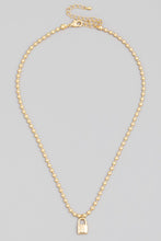 It's All True Beaded Padlock Necklace